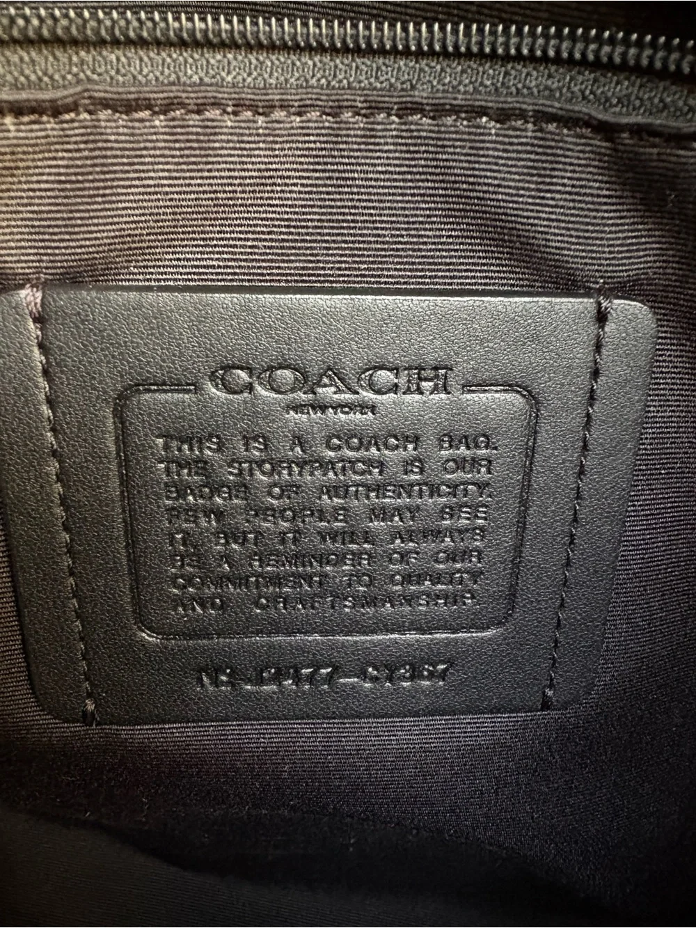 Coach tote signature